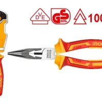 PINZA DE PUNTA CHATA 8"-200MM AISLADA - INGCO HILNP23208