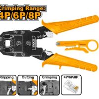 PINZA CRIMPEADORA 8"-200MM +PINZA PELACABLE INGCO HMPC1468P
