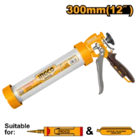 PISTOLA APLICADORA DE SILICONA 12"/300MM-INGCO HCG0112