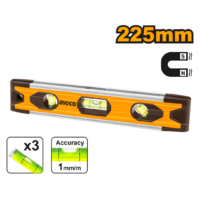 NIVEL DE ALUMINIO MAGNETICO 22.5CM-INGCO HMSL01030