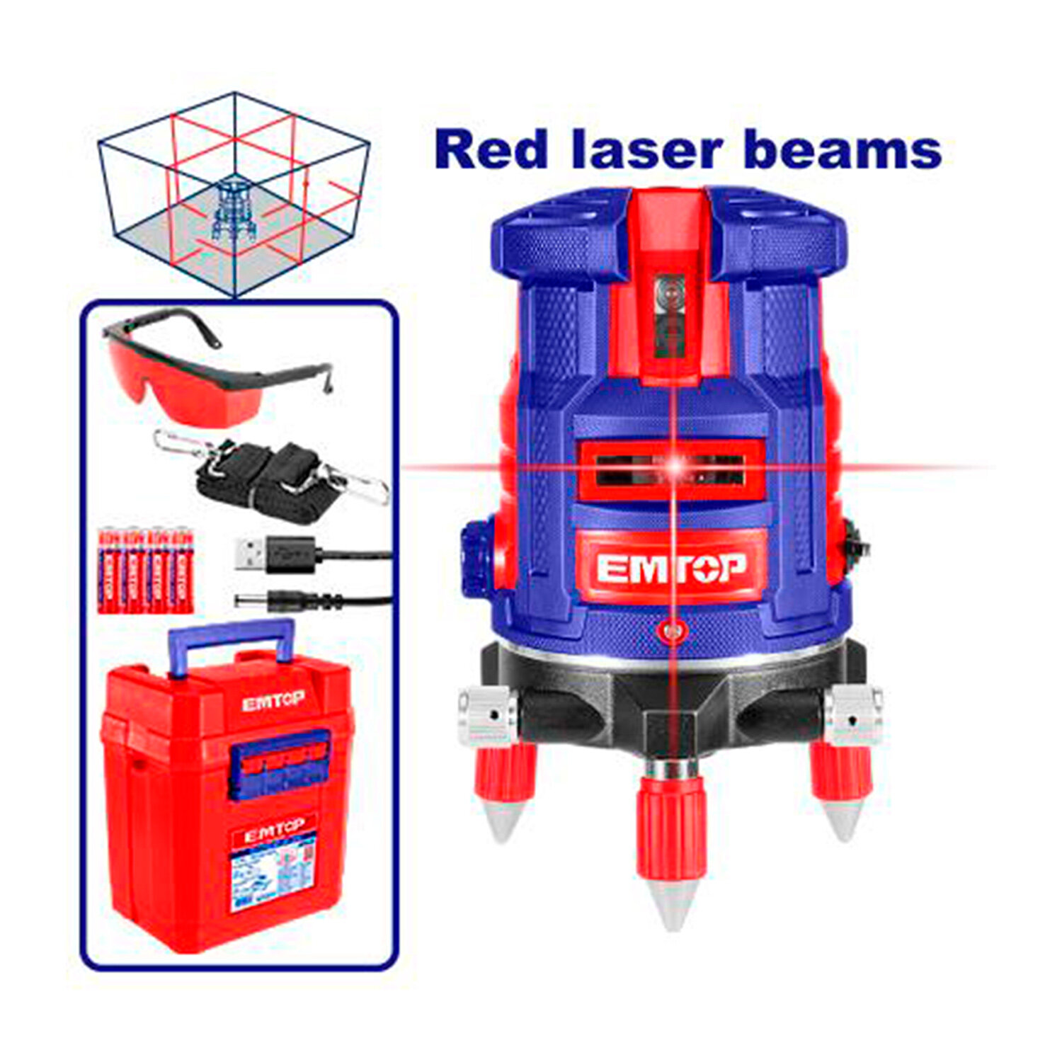 NIVEL LASER AUTONIVELANTE 30 MT EMPTO ESLE53001