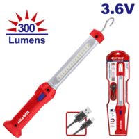 LINTERNA  TRAB USB 300 LUMENS-EMTOP ELFL030001