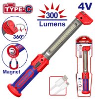 LINTERNA DE TRABAJO INALAMBRICA 4V 300 LUMENS-EMTOP ELFL043006
