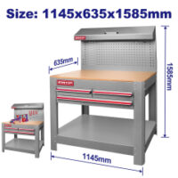 BANCO DE TRABAJO METALICO 1145x635x1585MM EMTOP EMCS5A05