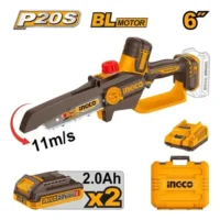 MOTOSIERRA MINI 6''/150MM  20V BL CARGADOR + BATERIA 2AH X2 - INGCO - CGSLI20662-4